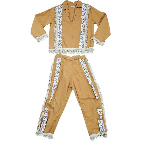 VTG Montgomery Ward's 1950s child's Native American costume size 6/7 sold as is - Picture 1 of 10